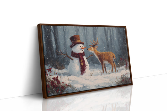 Winter Friends Share Forest Secrets