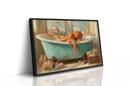 Octopus Takes A Turquoise Bath