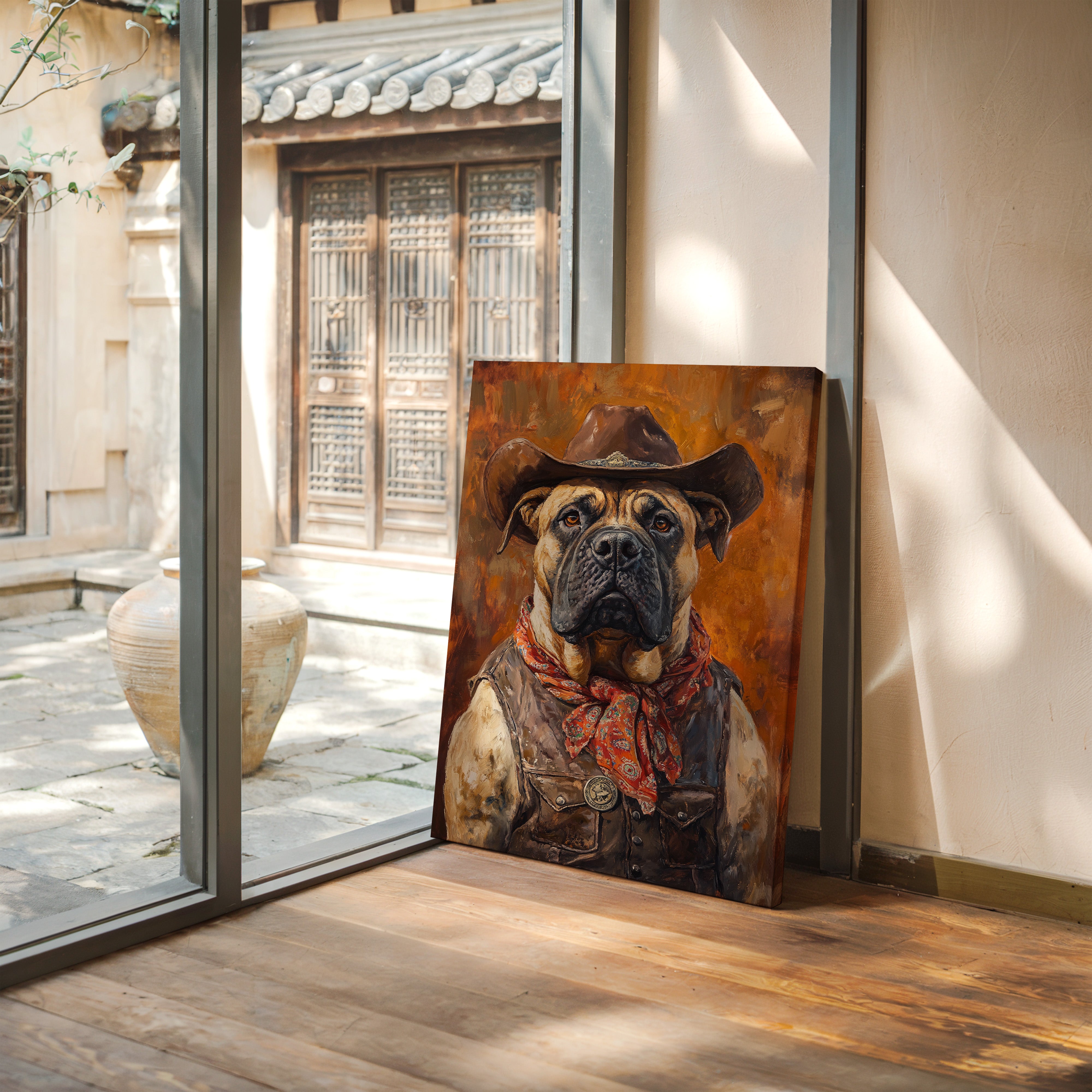 Bullmastiff Sheriff of the High Plains