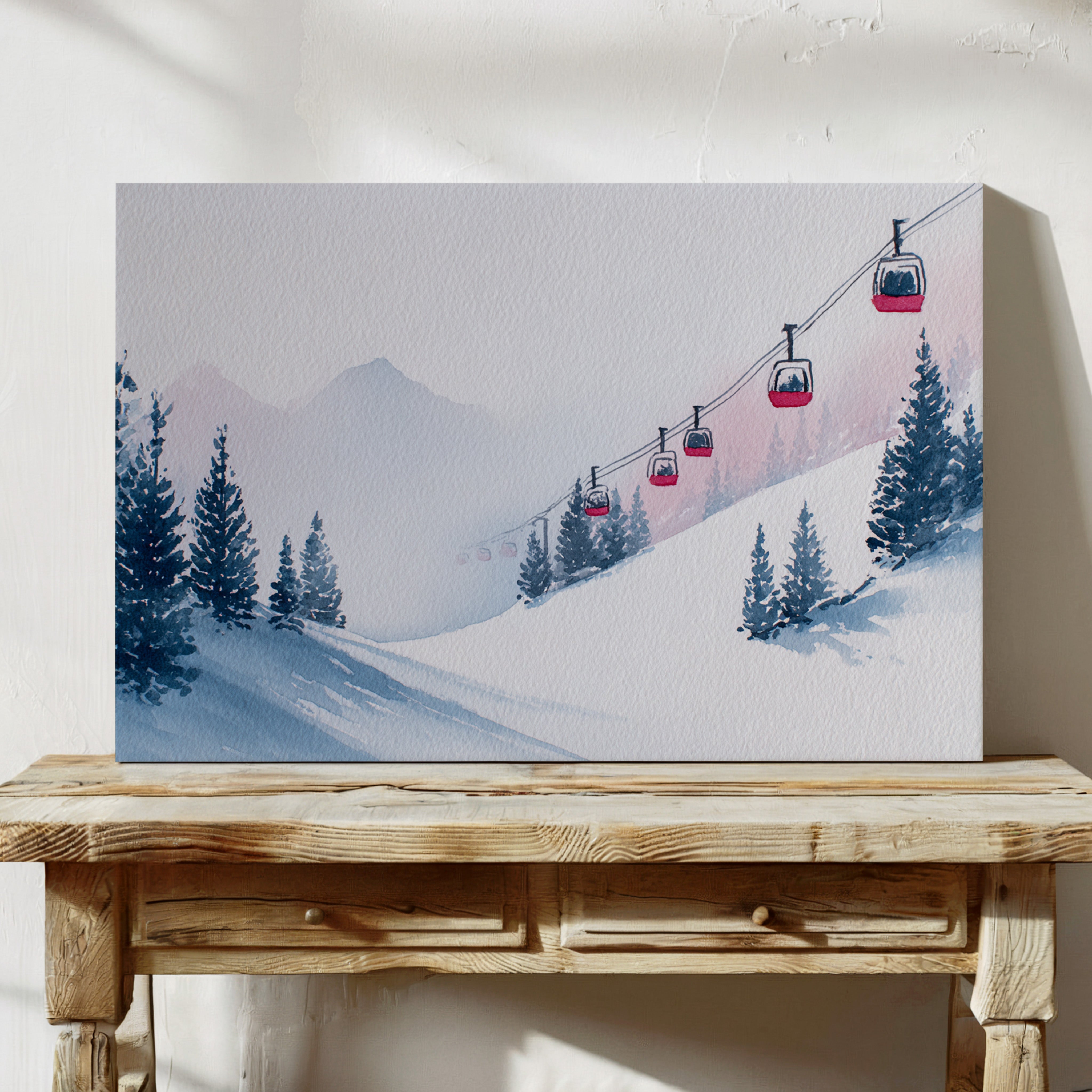 Ascending Through Misty Pines