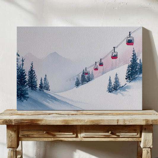 Ascending Through Misty Pines