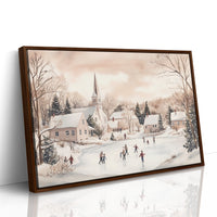 Winter's Dance On Village Ice