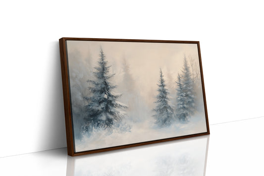 Evergreens Dance Through Winter's Light