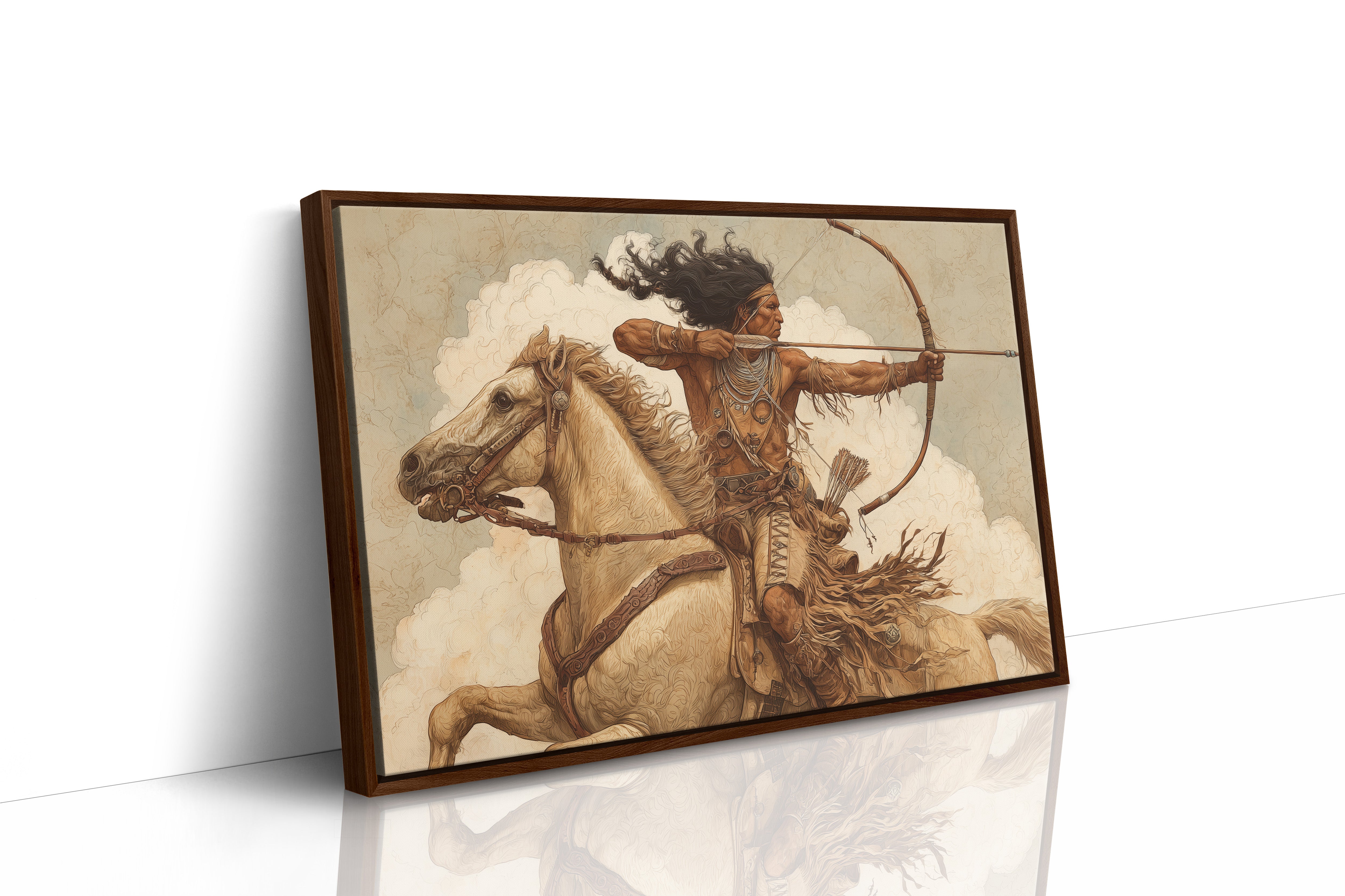 Ancestral Huntsman Rides Through Clouds