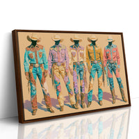 Pastel Parade of Cowboy Suits