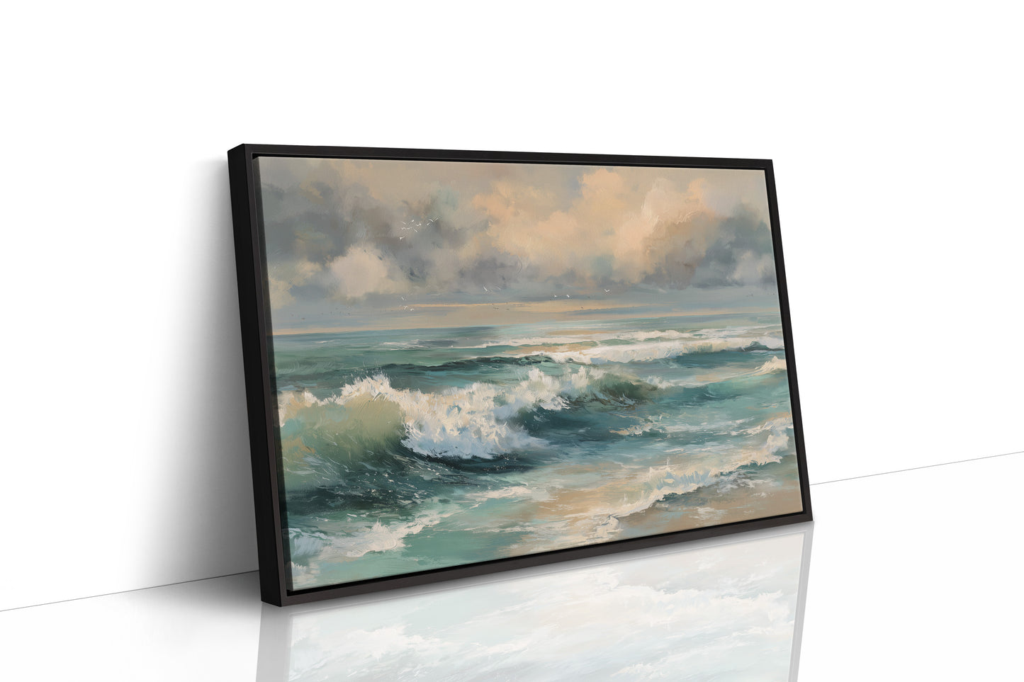 Turquoise Surf Meets Golden Sky