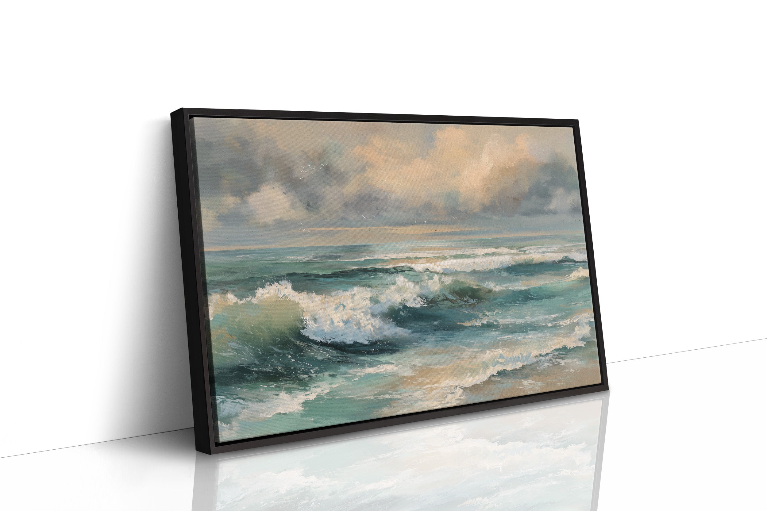 Turquoise Surf Meets Golden Sky