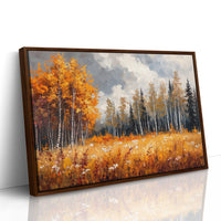 Autumn Meadow Sings Through Birch Lines