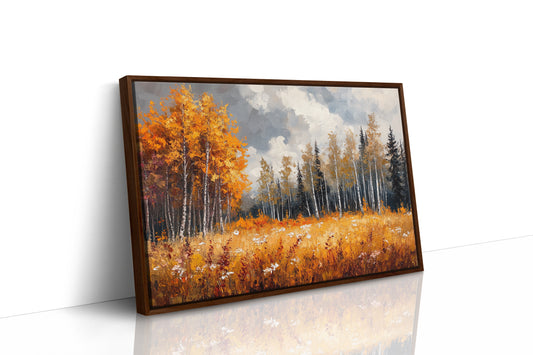 Autumn Meadow Sings Through Birch Lines