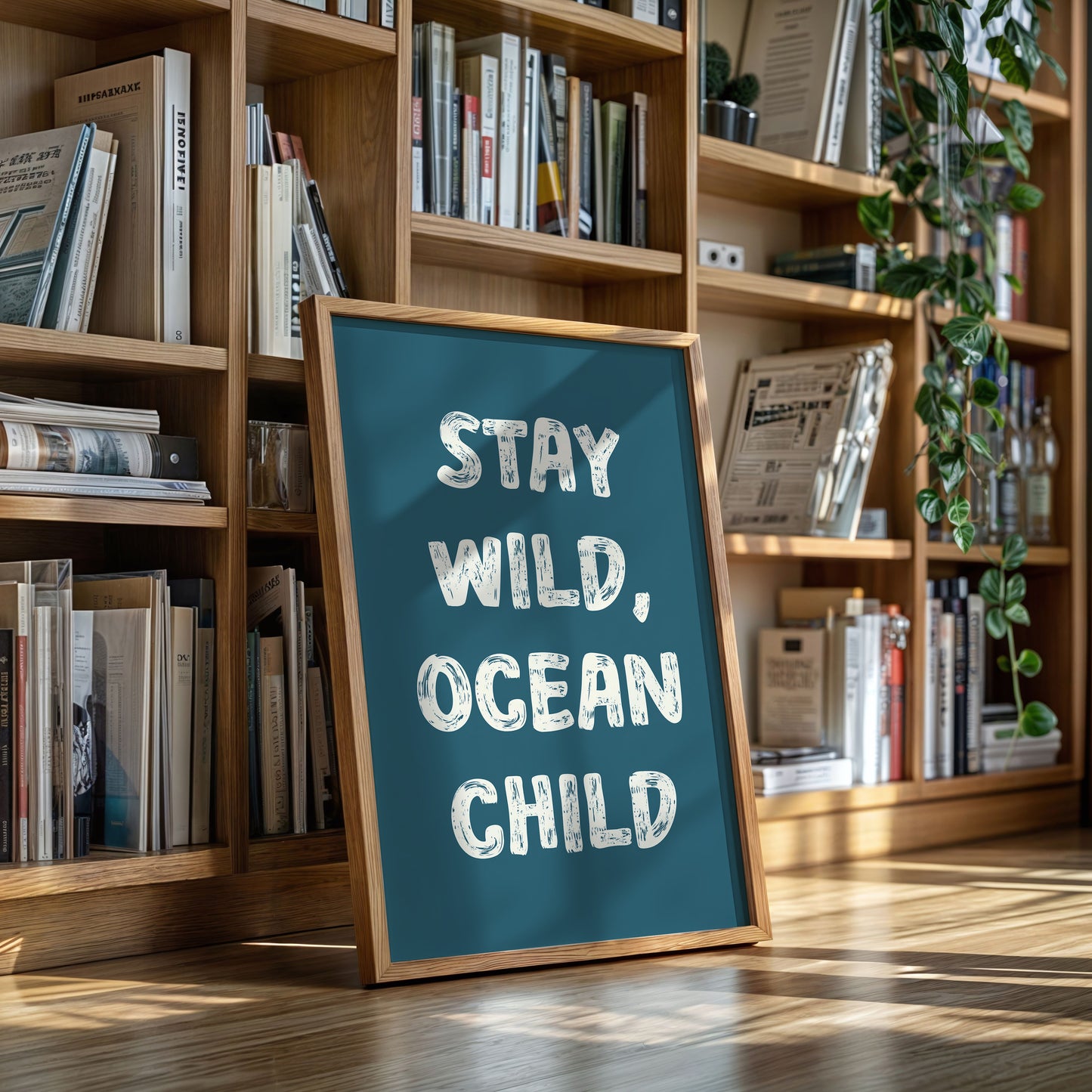 Ocean Letters Carved In Morning