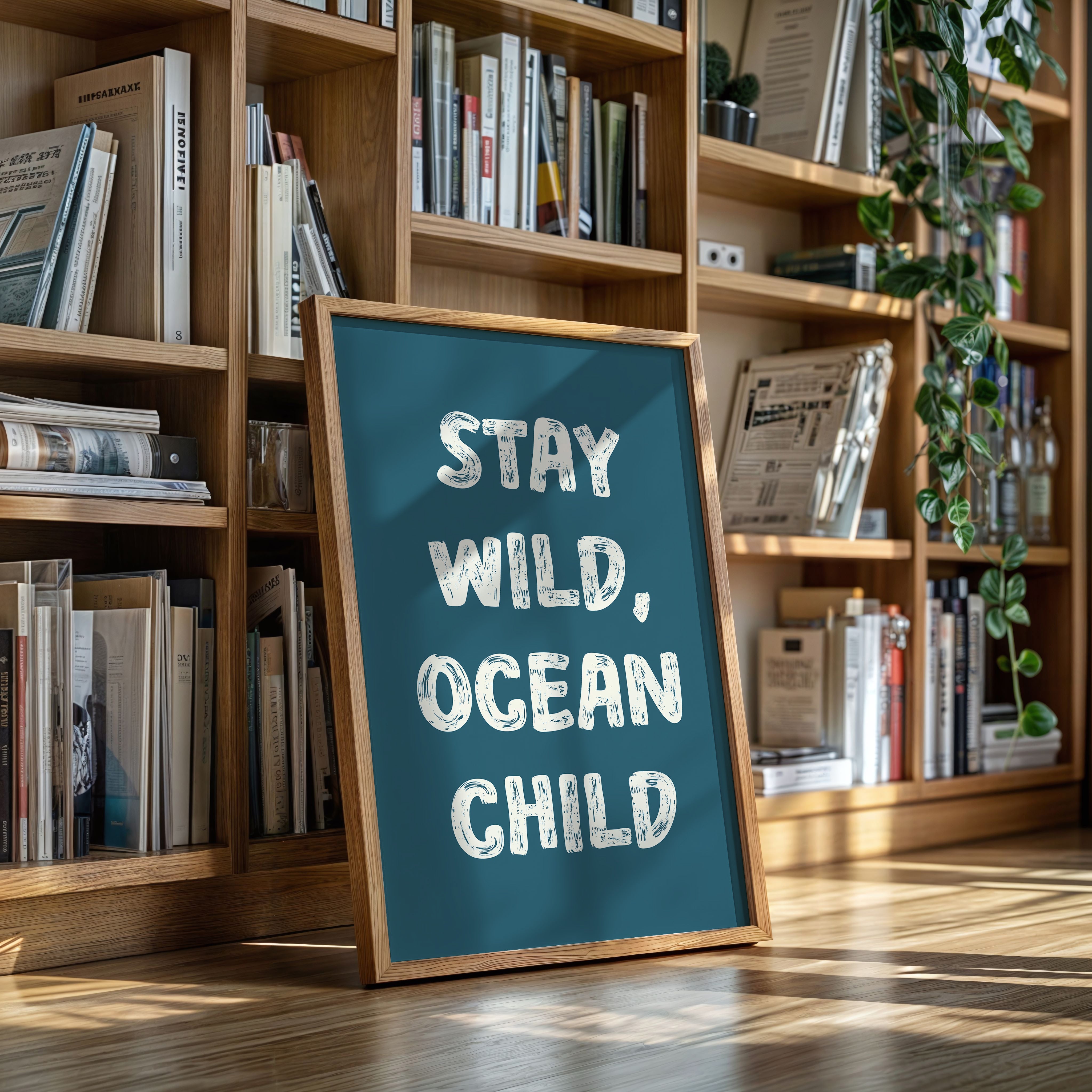 Ocean Letters Carved In Morning