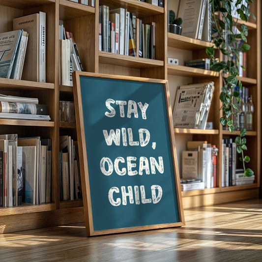 Ocean Letters Carved In Morning