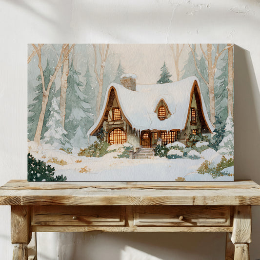 Cottage Beneath a Winter Veil