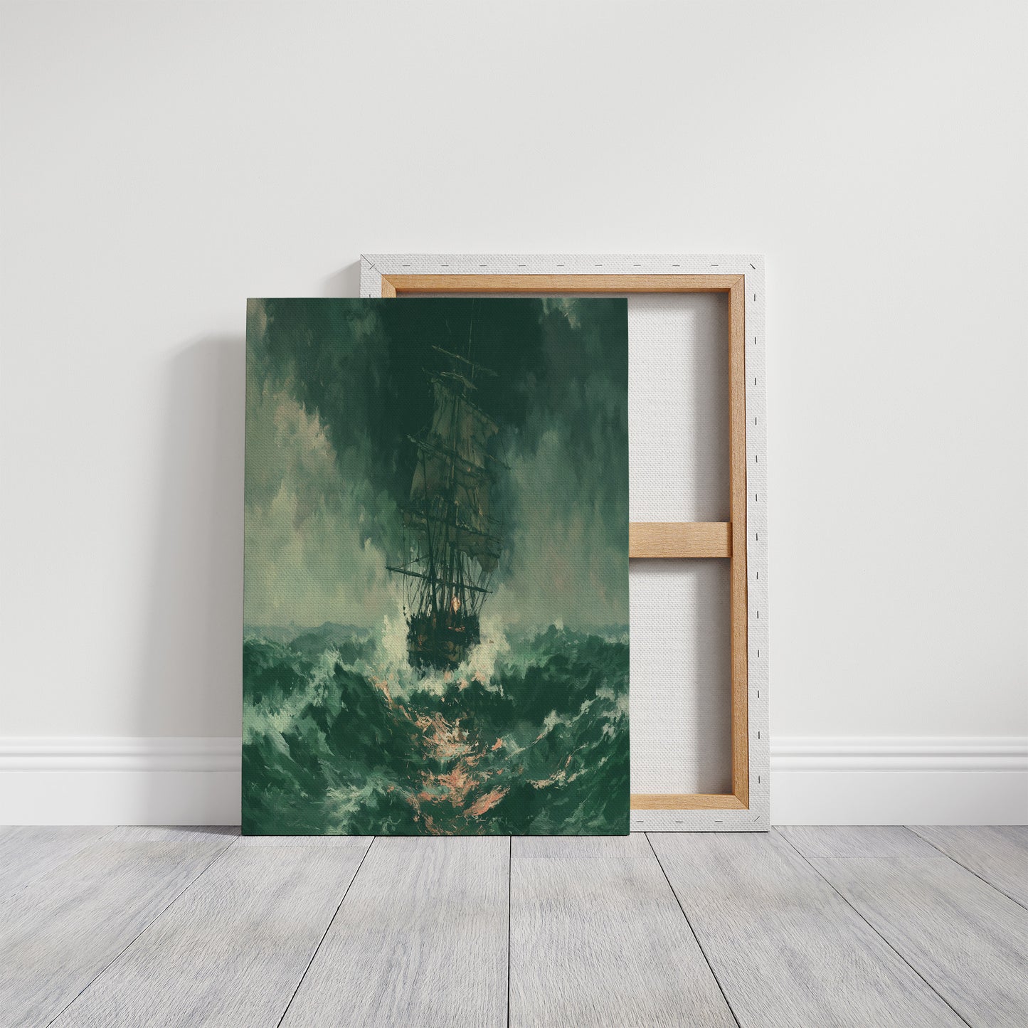 Ghost Ship in Green Squall