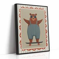 Cool Skateboard Bear Illustration