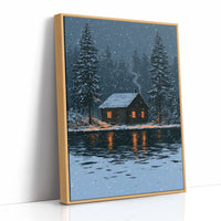 Snow Falling On The Cabin