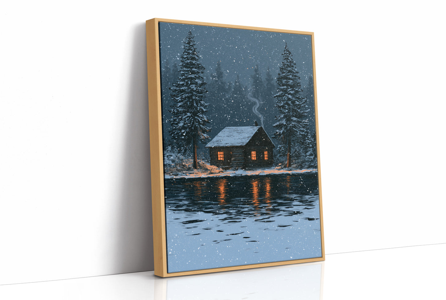 Snow Falling On The Cabin