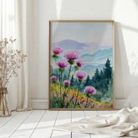 Blooming Hillsides in Morning Light