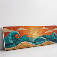 Sunrise Waves in Mosaic Light