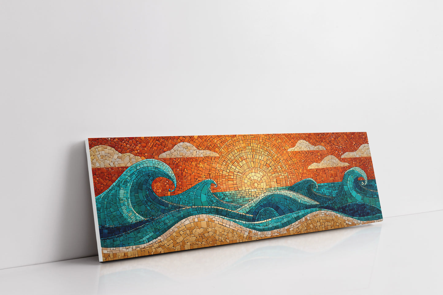 Sunrise Waves in Mosaic Light
