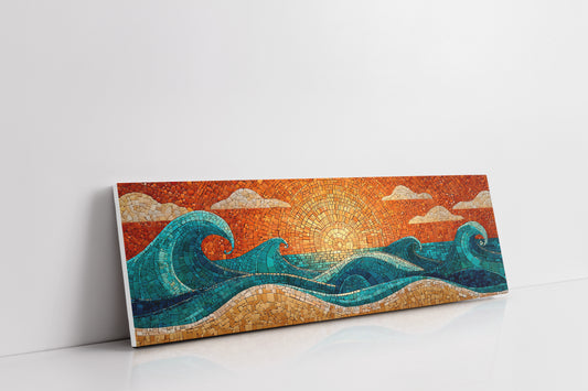 Sunrise Waves in Mosaic Light