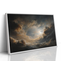 Borrowed Light Between Storm Clouds