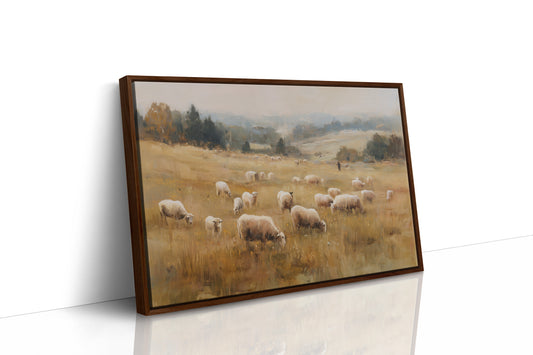 Pastoral Fields Under Autumn Haze