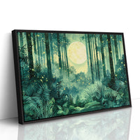 Fireflies Beneath the Harvest Moon