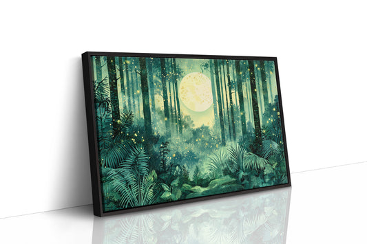 Fireflies Beneath the Harvest Moon
