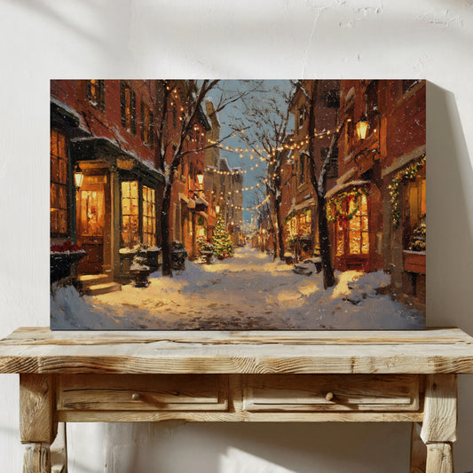 Beneath Twinkling Winter Lights