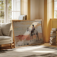 Desert Watcher on White Horse