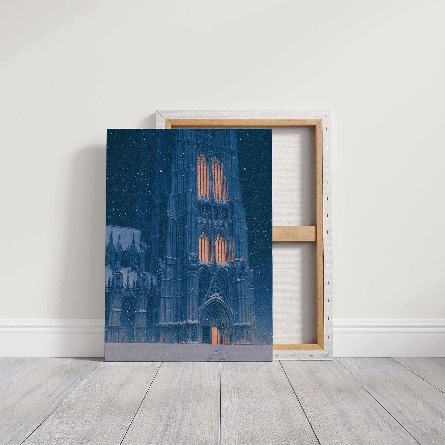 Snowfall at the Cathedral Doors