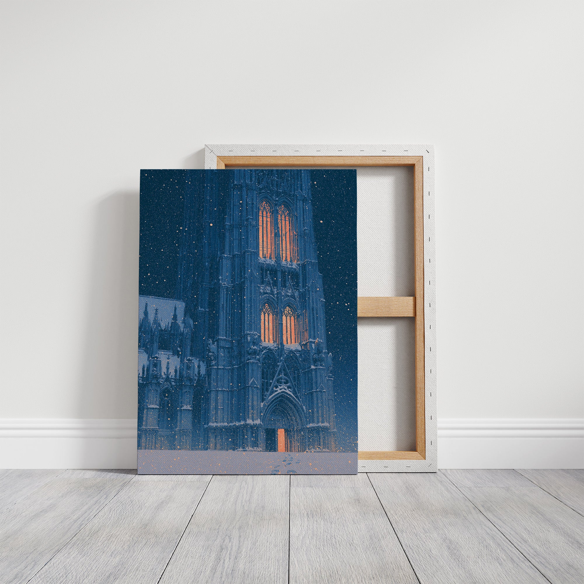 Snowfall at the Cathedral Doors