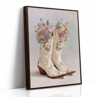 Wildflower Waltz in Ivory Leather