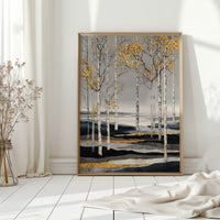 Golden Leaves on Silent Waters