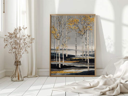 Golden Leaves on Silent Waters