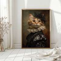 Regal Feline in Victorian Attire