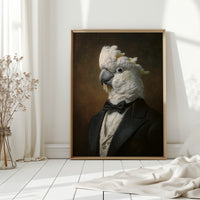 Dapper Cockatoo in Formal Attire