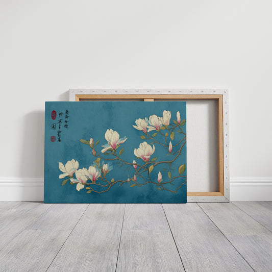 Magnolias Float On Azure Seas