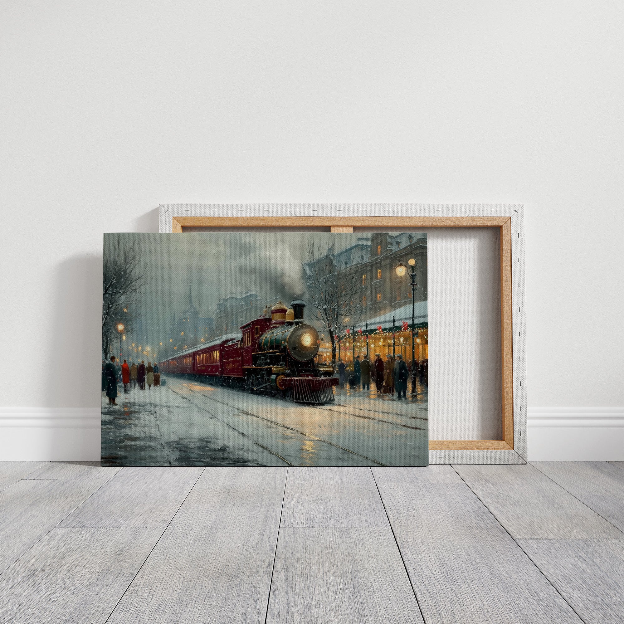 Winter Steam Meets City Lights