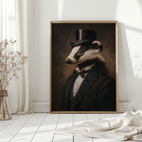 Dapper Badger in Formal Attire