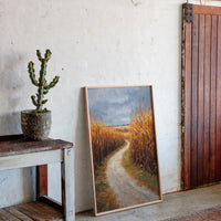 Autumn Path Through Golden Fields