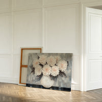 Blush Dahlias In Woven Light