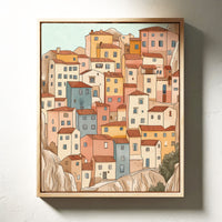 Colorful Village on the Cliffs