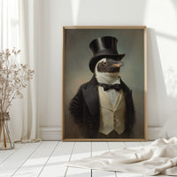 Dapper Penguin in Formal Attire