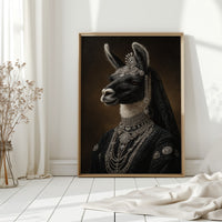 Regal Llama in Opulent Attire