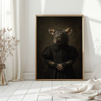Elegant Rodent in Victorian Attire