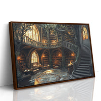 Ancient Books Dance With Sunlit Vines