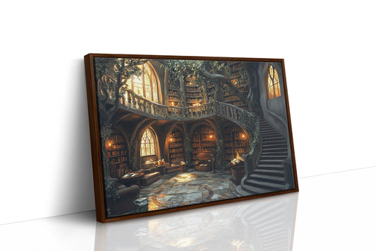Ancient Books Dance With Sunlit Vines