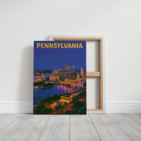 Pittsburgh Skyline Night Incline